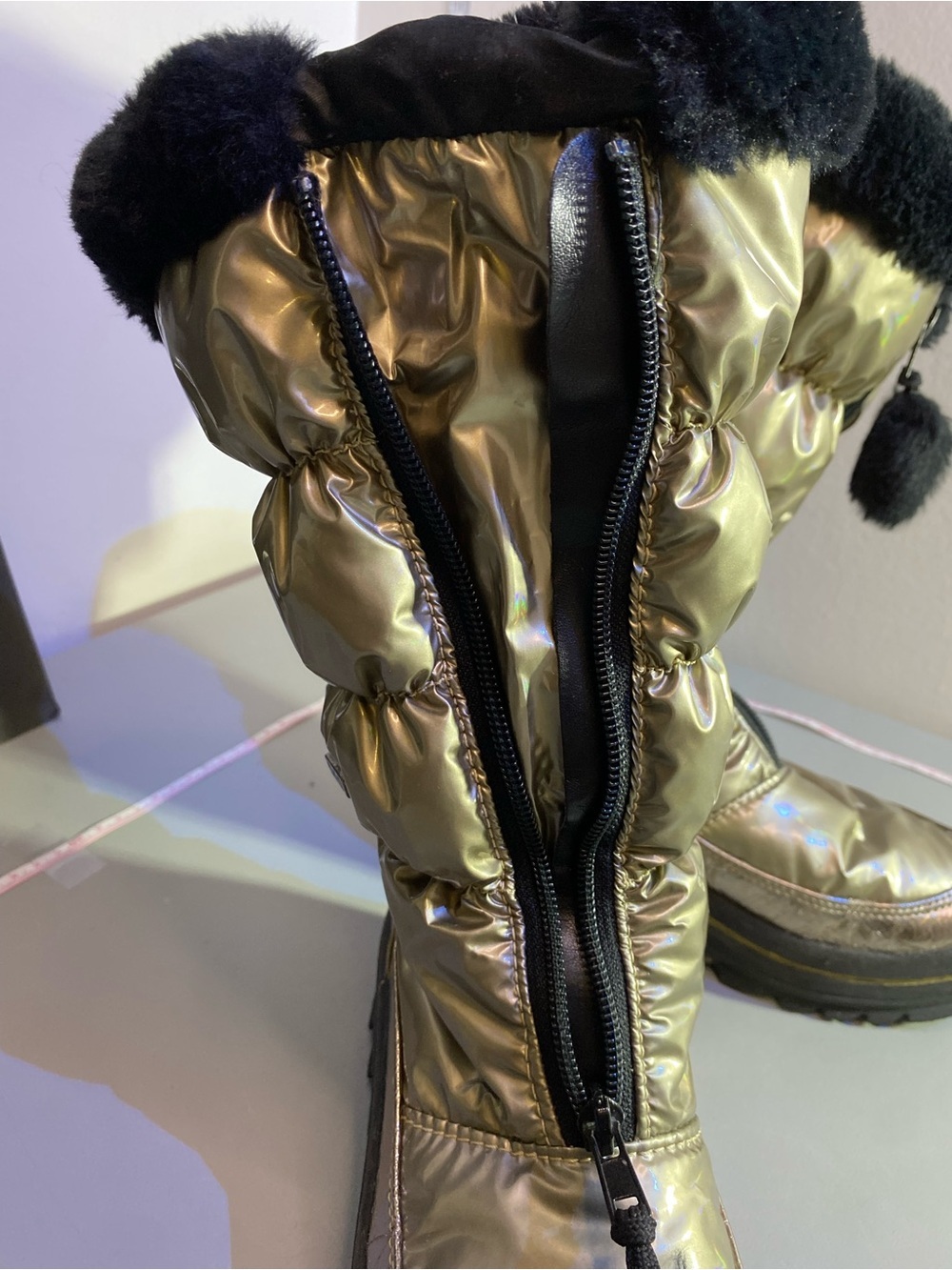 Pajar Black Shearling-Lined Winter Boot - Picture 11 of 12